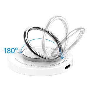CHOETECH T603-F Ring Holder and Magnetic 15W Wireless Charger for Phone/airPod/iWatch - Image 3