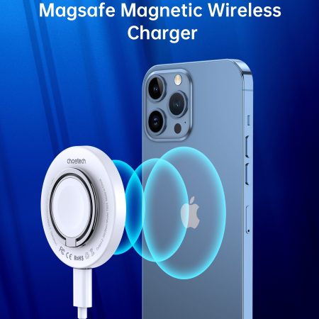 CHOETECH T603-F Ring Holder and Magnetic 15W Wireless Charger for Phone/airPod/iWatch - Image 6