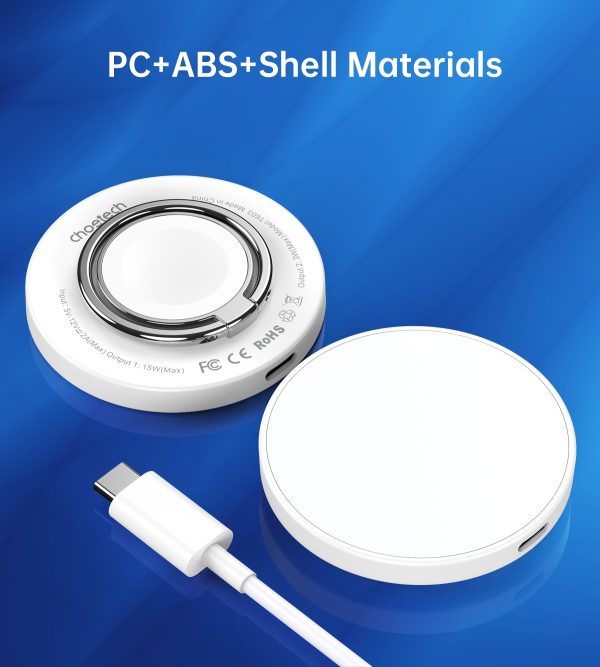 CHOETECH T603-F Ring Holder and Magnetic 15W Wireless Charger for Phone/airPod/iWatch - Image 9