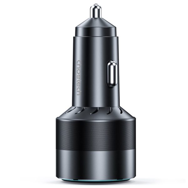 CHOETECH TC0011 130W 3 Ports (Dual USB-C Port PD3.0 + USB-A Port) Fast Car Charger - Image 2