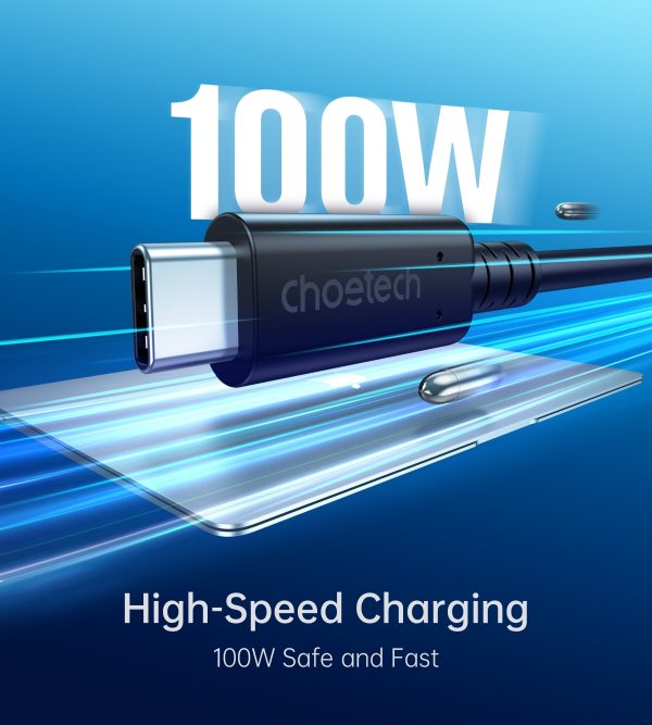 CHOETECH XCC-1028 USB-C To USB-C 100W USB 4.0 Gen 3 Cable 0.8M - Image 2
