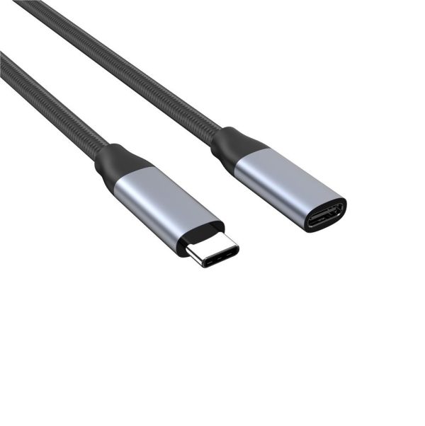 CHOETECH XCC-1039 100W Type-C Female to Type-C Male Extension Cable 2M - Image 2