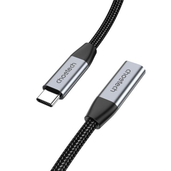 CHOETECH XCC-1039 100W Type-C Female to Type-C Male Extension Cable 2M - Image 3