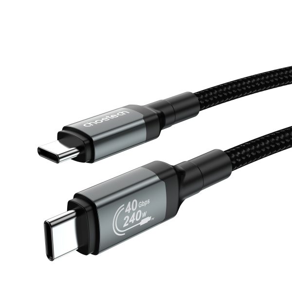 CHOETECH XCC-1040 USB-C M to M 240W Super Fast Speed Gen3 Cable 1.2M - Image 2