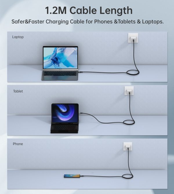 CHOETECH XCC-1040 USB-C M to M 240W Super Fast Speed Gen3 Cable 1.2M - Image 9