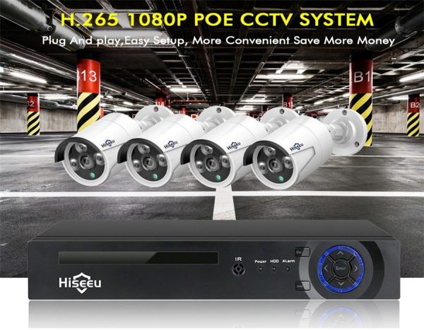 Hiseeu H5NVR-P4-624P 4CH 4MP PoE CCTV System (2TB HDD) - Image 5