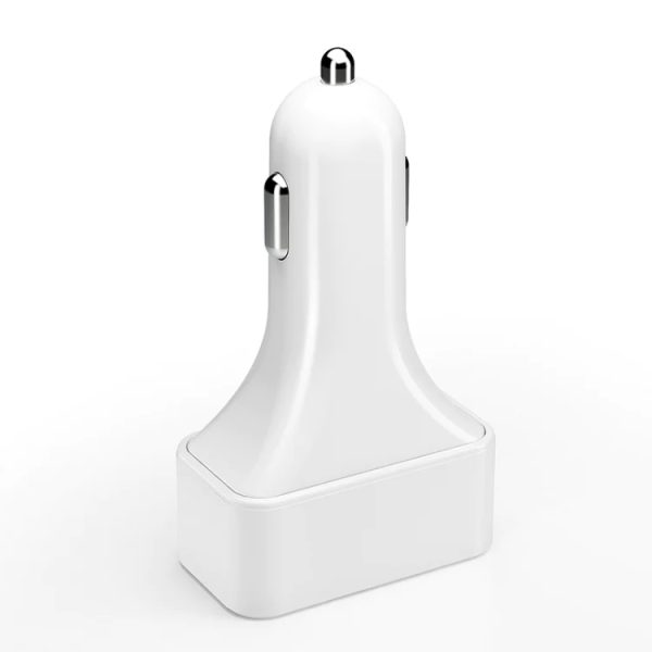 4-Port Car Charger (2 Ports PD + 2 Ports QC3.0 ) White - Image 2