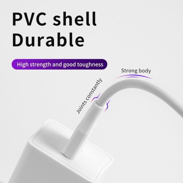 KIVEE KV-CT326 8-pin iPhone Charging Cable 1M White - Image 4