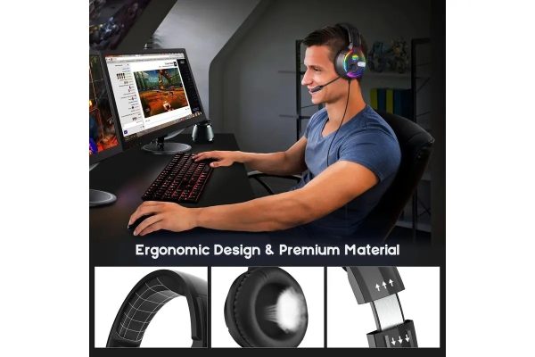 SoulBytes S19 RGB Gaming Headphones - Image 3