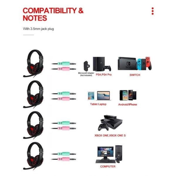 T-Wolf TF800 RGB 4-pcs Gaming Keyboard/Mouse/Headphone/Mouse Pad Kit Set - Image 3