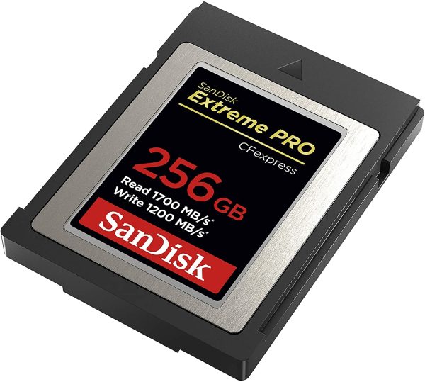 SanDisk 256GB Extreme PRO CFexpress Card Type B - SDCFE-256G-GN4NN READ 1700 MB/S WRITE 1200MB/S - Image 3