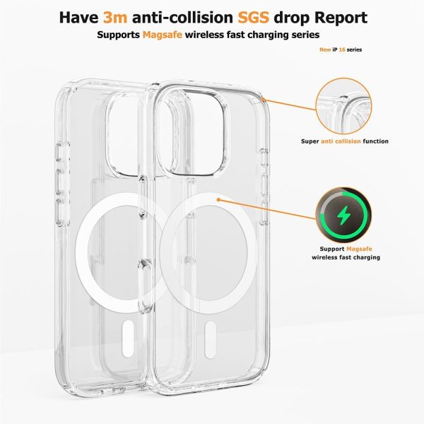 Ultimake Shockproof Transparent Magsafe Cover Case for iPhone 16 Plus - Image 4