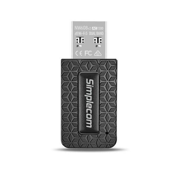 Simplecom NW608v2 WiFi 5 AC1300 Dual-Band USB 3.0 Wireless Adapter - Image 2