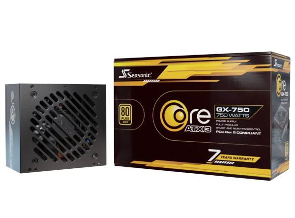 Seasonic Core GX-750 ATX3 80 Plus Gold Full Modular 750W PSU (SRP-CGX751-A5A32SF) - Image 6
