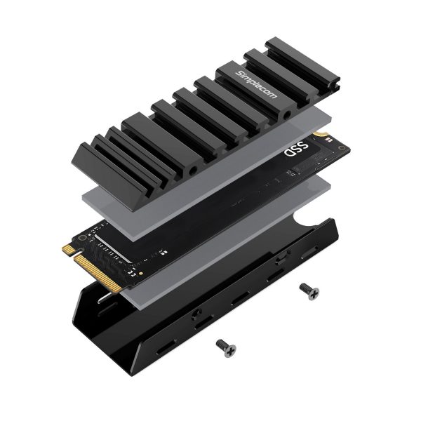 Simplecom SA110 M.2 SSD Aluminum Heatsink with Thermal Silicone Pads for PC and PS5 - Image 7