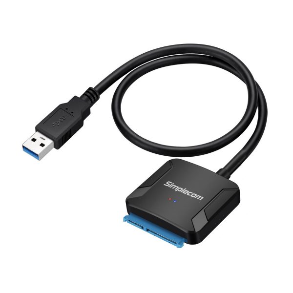 Simplecom SA236 USB 3.0 to SATA Adapter Cable Converter with Power Supply for 2.5" & 3.5" HDD SSD - Image 3