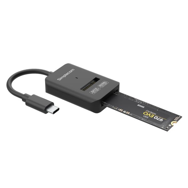 Simplecom SA506 NVMe / SATA Dual Protocol M.2 SSD to USB-C Adapter Converter USB 3.2 Gen 2 10Gbps - Image 2