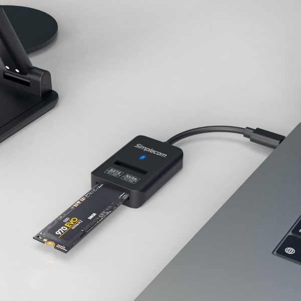 Simplecom SA506 NVMe / SATA Dual Protocol M.2 SSD to USB-C Adapter Converter USB 3.2 Gen 2 10Gbps - Image 6
