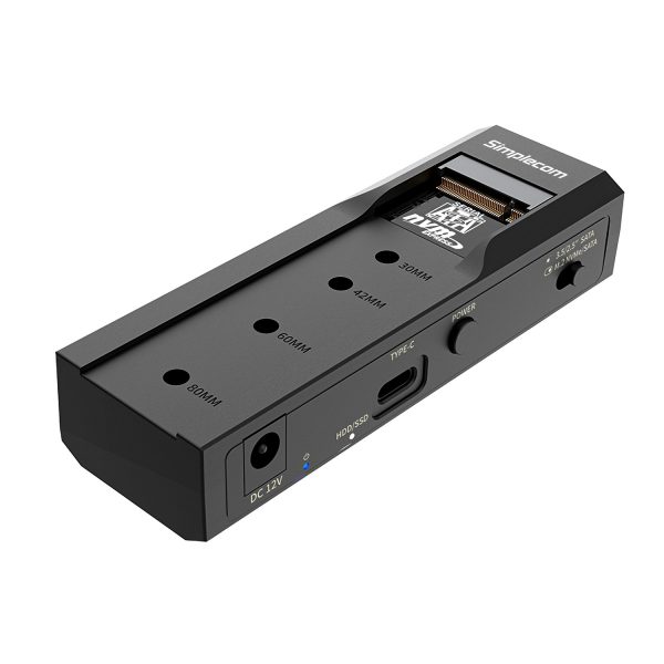 Simplecom SA536 USB to M.2 and SATA 2-IN-1 Adapter for 2.5"/3.5" HDD & NVMe/SATA M.2 SSD with Power Supply USB 3.2 Gen2 10Gbps - Image 4