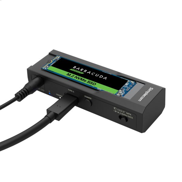 Simplecom SA536 USB to M.2 and SATA 2-IN-1 Adapter for 2.5"/3.5" HDD & NVMe/SATA M.2 SSD with Power Supply USB 3.2 Gen2 10Gbps - Image 7