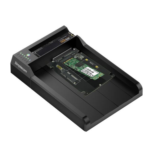 Simplecom SD570 NVMe M.2 + SATA HDD and SSD Dual Bay Docking Station USB 3.2 Gen 2 10Gbps Offline Clone - Image 4