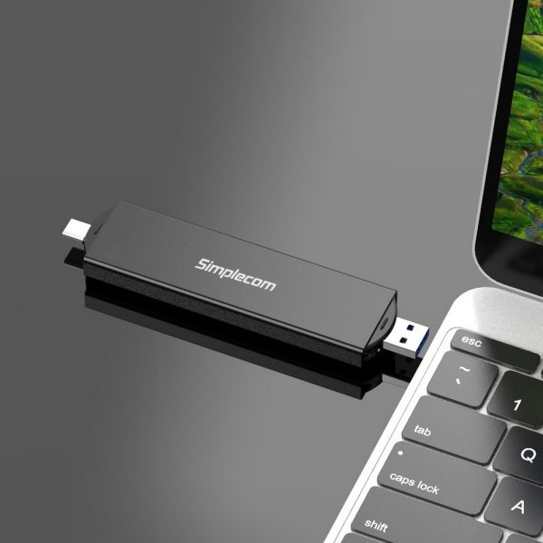 Simplecom SE522 NVMe / SATA M.2 SSD to USB 3.2 Gen 2 Dual USB Connector Enclosure - Image 5