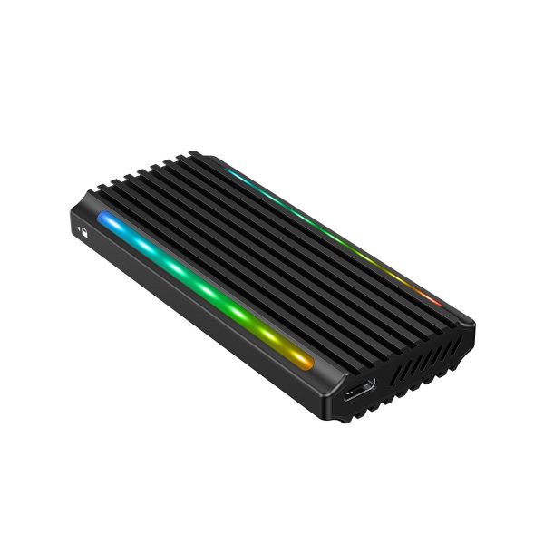Simplecom SE525 NVMe / SATA M.2 SSD USB-C Enclosure with RGB Light USB 3.2 Gen 2 10Gbps - Image 2