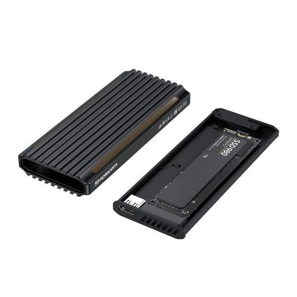 Simplecom SE525 NVMe / SATA M.2 SSD USB-C Enclosure with RGB Light USB 3.2 Gen 2 10Gbps - Image 3
