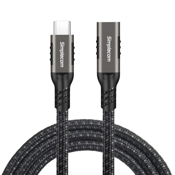Simplecom CAU620 USB-C Male to Female Extension Cable USB 3.2 Gen2 PD 100W 20Gbps 2M - Image 2