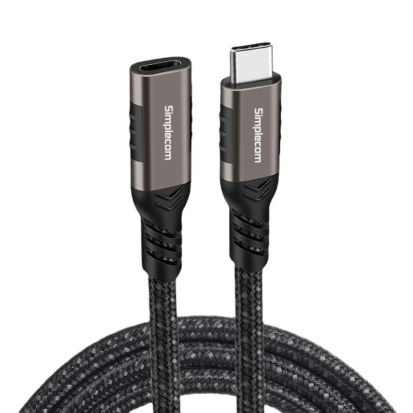 Simplecom CAU620 USB-C Male to Female Extension Cable USB 3.2 Gen2 PD 100W 20Gbps 2M - Image 3