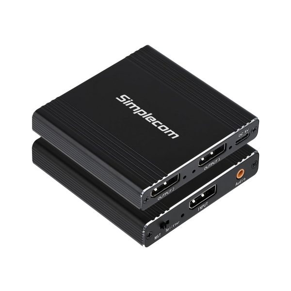 Simplecom CM214 DisplayPort Splitter 1 IN 2 OUT MST Hub for Dual Extended Screens 4K DP 1.4 - Image 3