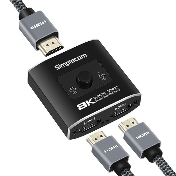 Simplecom CM302v2 Bi-Directional 2 Way HDMI 2.1 Switch Selector 8K@60Hz - Image 2