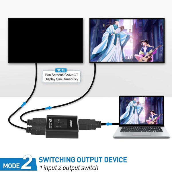 Simplecom CM302v2 Bi-Directional 2 Way HDMI 2.1 Switch Selector 8K@60Hz - Image 6