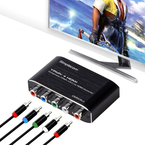 Simplecom CM505v3 Component (YPbPr + Stereo R/L) to HDMI Converter Full HD 1080p - Image 4