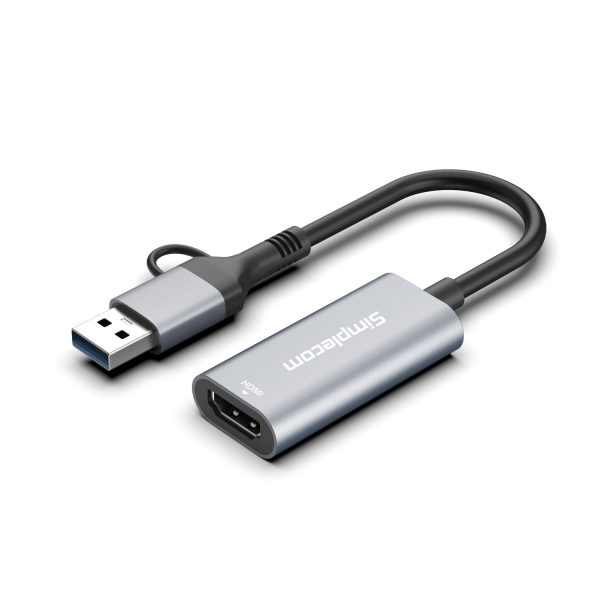 Simplecom DA306C USB 3.0 and USB-C to HDMI Video Card Adapter Full HD 1080p - Image 3