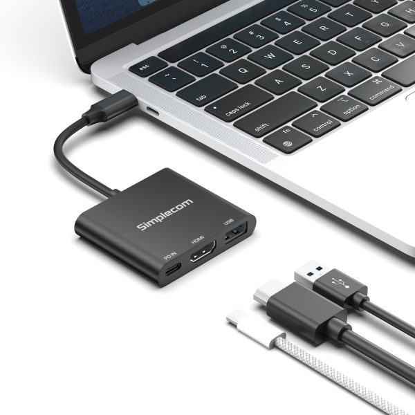 Simplecom DA320 USB-C 3-In-1 Adapter USB 3.2 Gen 1 5Gbps PD HDMI 2.0 4K@60Hz - Image 3