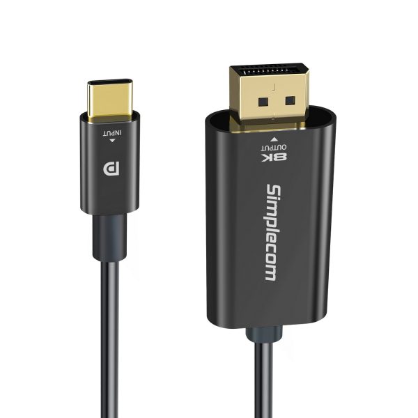 Simplecom DA323 USB-C to DisplayPort Cable DP1.4 8K@60Hz 2M - Image 2