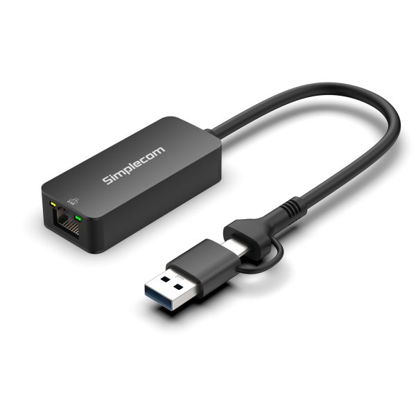 Simplecom NU405C SuperSpeed USB-C and USB-A to 2.5G Ethernet Network Adapter 2.5Gbps LAN - Image 3
