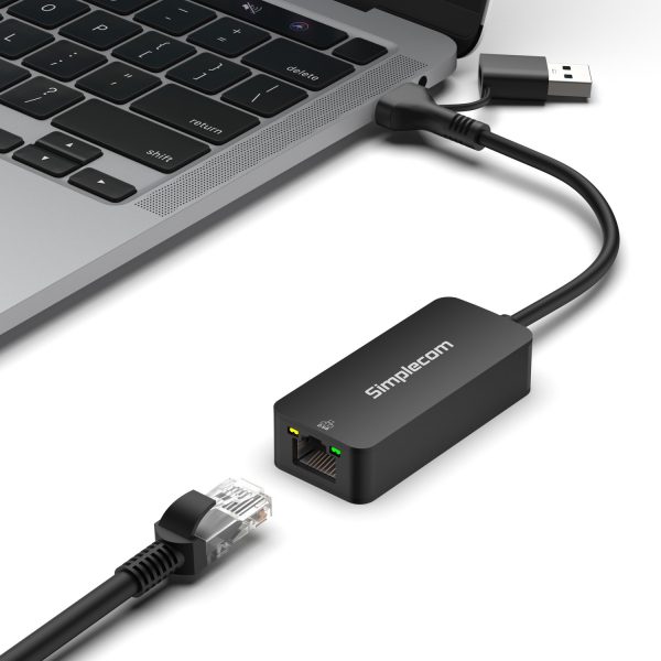 Simplecom NU405C SuperSpeed USB-C and USB-A to 2.5G Ethernet Network Adapter 2.5Gbps LAN - Image 5
