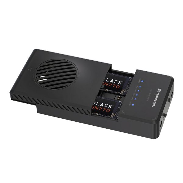 Simplecom SD560 Dual Bay NVMe M.2 SSD Enclosure Offline Clone Docking Station USB 3.2 Gen2 10Gbps - Image 4