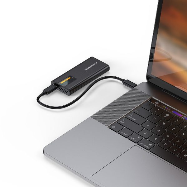 Simplecom SE530 NVMe / SATA M.2 SSD to USB-C Enclosure with SMART LED Screen USB 3.2 Gen 2 10Gbps - Image 6
