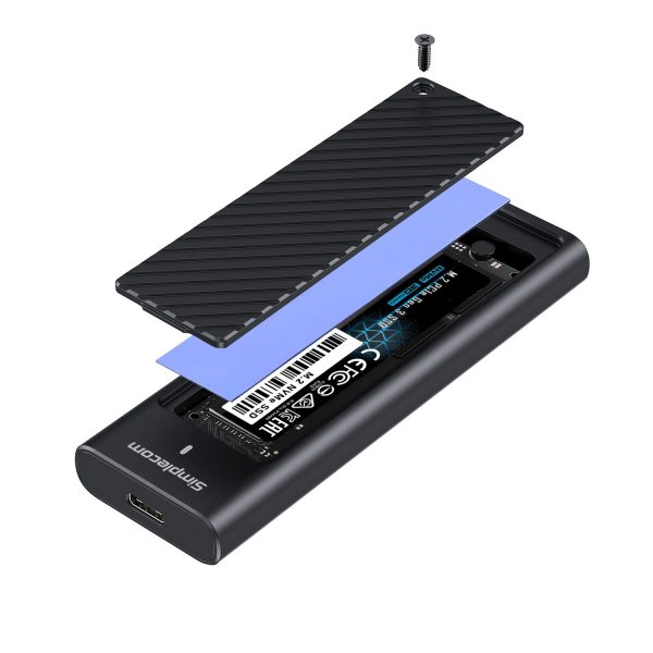 Simplecom SE538 M.2 SSD to USB 3.2 Gen 2x2 USB-C Enclosure 20Gbps NVMe SATA Dual Protocol - Image 4
