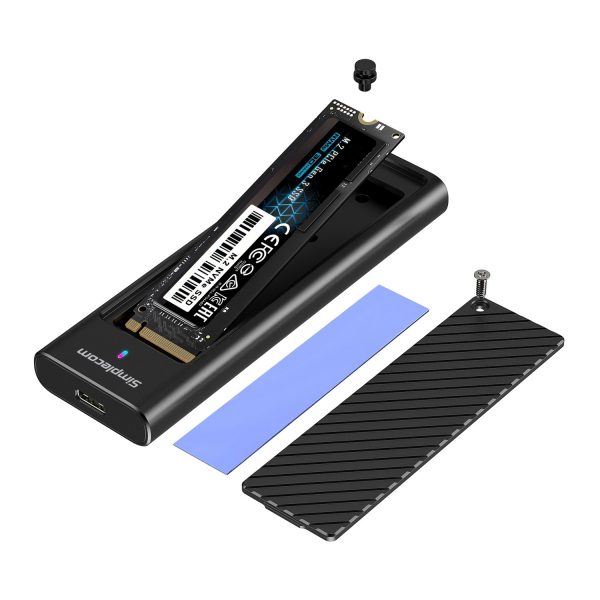 Simplecom SE538 M.2 SSD to USB 3.2 Gen 2x2 USB-C Enclosure 20Gbps NVMe SATA Dual Protocol - Image 5