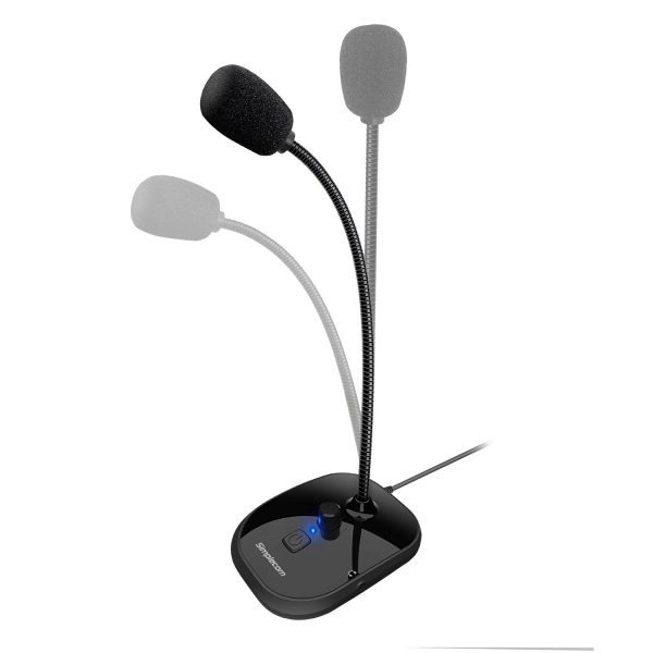 Simplecom UM360 Plug and Play USB Desktop Microphone with Headphone Jack - Image 2