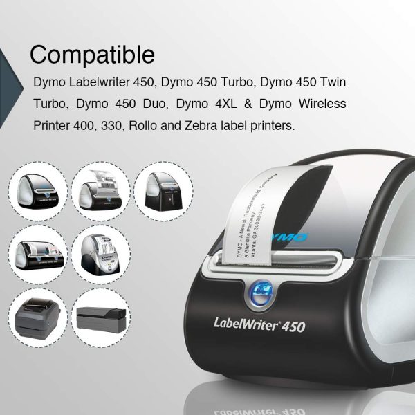 10x Compatible Dymo 11355 SD11355 / S0722550 thermal label 19mm x 51mm 500 Per Roll for Dymo labelWriter - Image 3