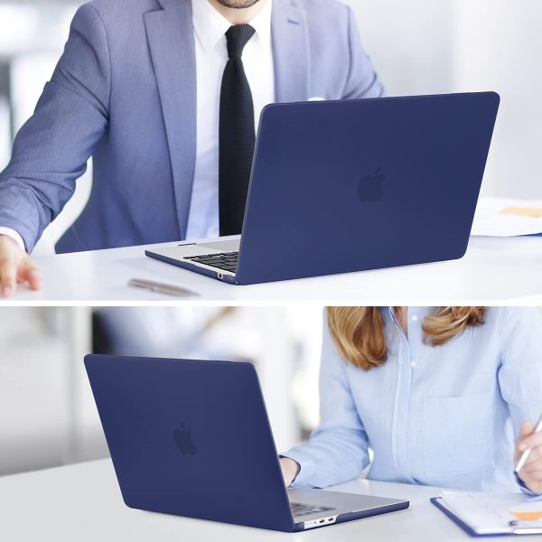 15 inch Air 2023 MacBook Air Matte Case  A2941 M2 Chip Hard Shell Case Keyboard Cover Blue - Image 6