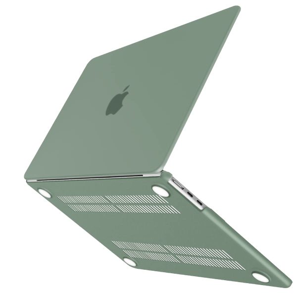 15 inch Air 2023 MacBook Air Matte Case  A2941 M2 Chip Hard Shell Case Keyboard Cover Midnight Green - Image 7