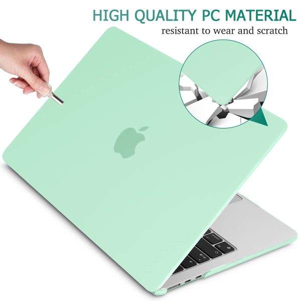 15 inch Air 2023 MacBook Air Matte Case  A2941 M2 Chip Hard Shell Case Keyboard Cover Green - Image 4
