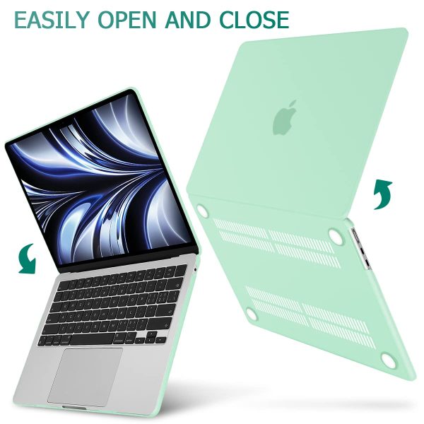 15 inch Air 2023 MacBook Air Matte Case  A2941 M2 Chip Hard Shell Case Keyboard Cover Green - Image 5
