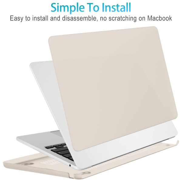 15 inch Air 2023 MacBook Air Matte Case  A2941 M2 Chip Hard Shell Case Keyboard Cover Grey - Image 3